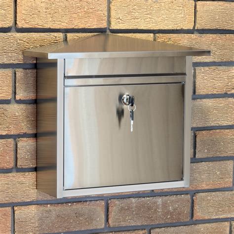 stainless steel post box ebay|stainless steel lockable mailbox.